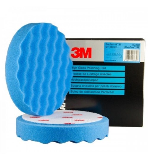 3M PERFECT IT III Ultrafine Polishing Pad, Blue 150mm